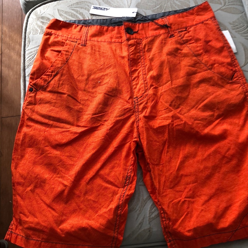 NWT Men Noize orange shorts size 34